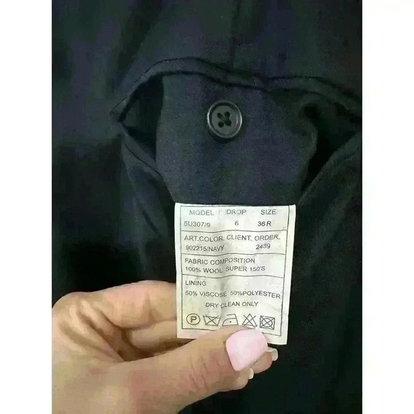 Men’s Baroni Italy 100% Wool suits 42r - Picture 13 of 15